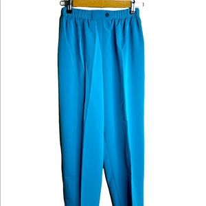 Maggie Sweet Vintage Pull On Granny Pants High Rise Teal Jewel tone